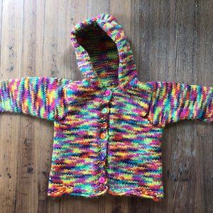 Baby cardigan hand knitted